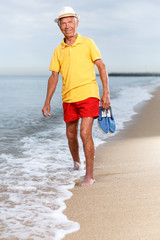 Portrait of modern mature man near the sea