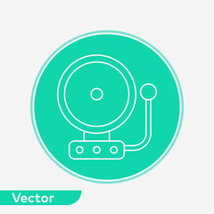 School alarm vector icon sign symbol