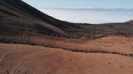 Fototapeta na wymiar Aerial view of the base of the volcano Teide, Tenerife, Canary Islands, Spain