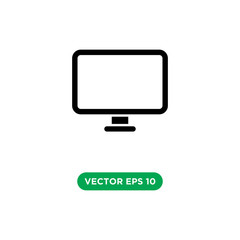 computer technology icon vector template design concept