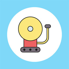 School alarm vector icon sign symbol