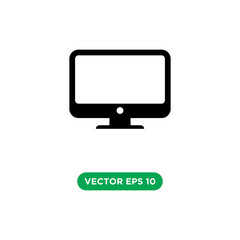 computer technology icon vector template design concept