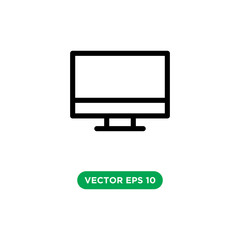computer technology icon vector template design concept