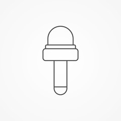 Microphone vector icon sign symbol