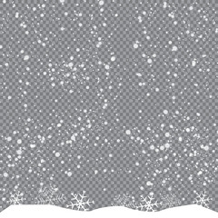 Falling snow, snowflakes. It is snowing, winter.