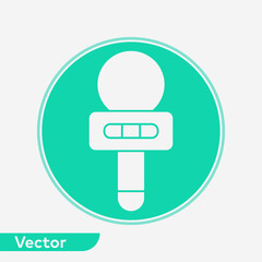 Microphone vector icon sign symbol