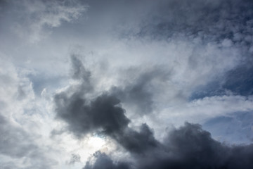 Dramatic dark clouds moody grey sky cloudscape  stormy air heavy moody natural background