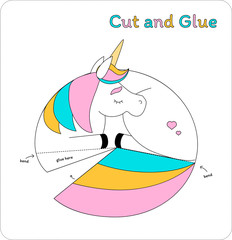 Cut and Glue - Unicorn
