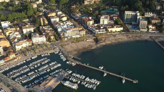 port of Soller Majorca Spain, bird's eye view