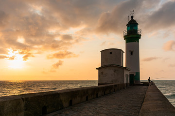 Le pêcheur du phare du Tréport