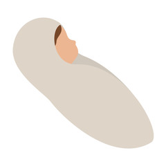 Isolated baby boy vector design