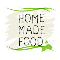 Home made food label and high quality product badges. Bio Organic product Pure healthy Eco food organic, bio and natural product icon. Emblems for cafe, packaging etc. Vector