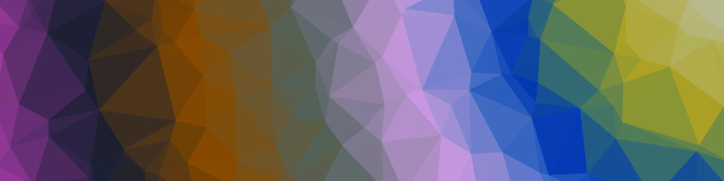Classic Blue Abstract trianglify Generative Art background illustration