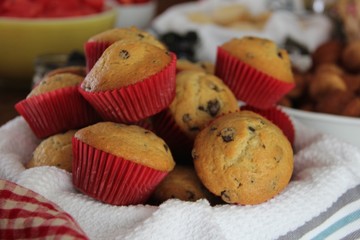 homemade chocolate chip muffins