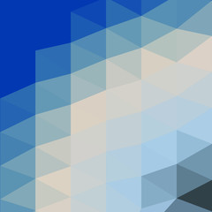 Fototapeta premium Classic Blue Abstract trianglify Generative Art background illustration