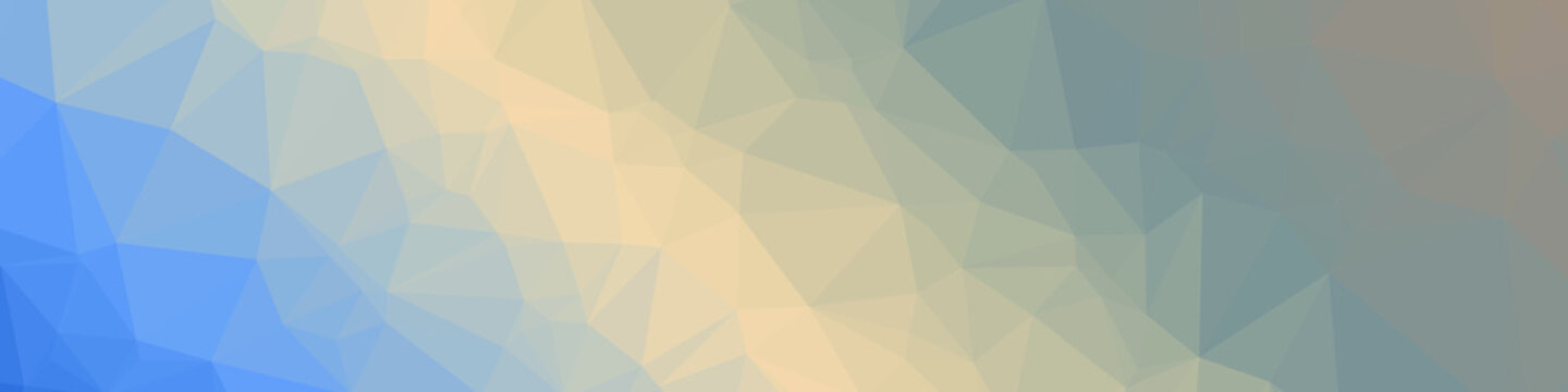 Classic Blue Abstract trianglify Generative Art background illustration