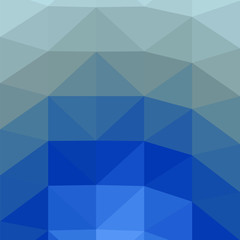 Classic Blue Abstract trianglify Generative Art background illustration