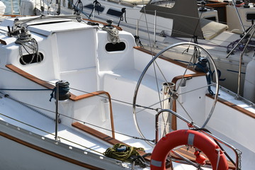 winch on a yacht