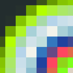 Classic Blue Abstract trianglify Generative Art background illustration