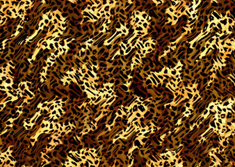 brown and black leopard skin texture