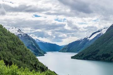 Naklejka na ściany i meble Norwegian fjord