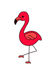 Süßer Flamingo Design reihe
