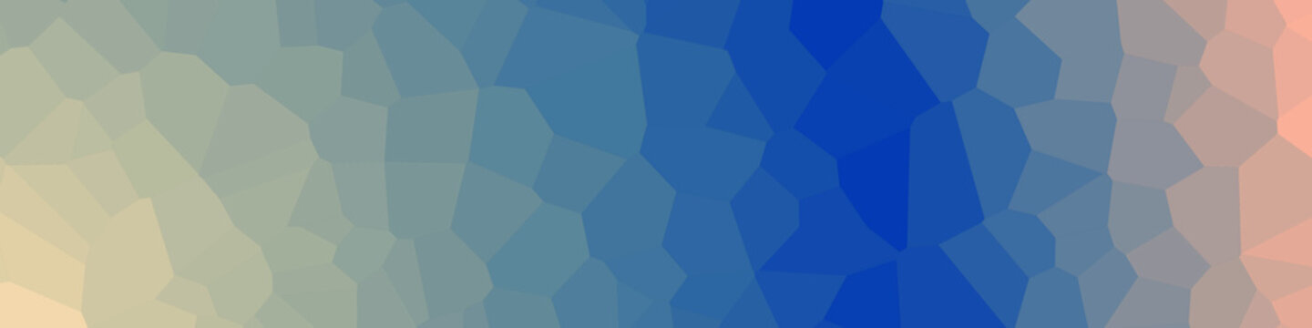 Classic Blue Abstract trianglify Generative Art background illustration