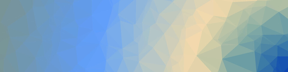 Classic Blue Abstract trianglify Generative Art background illustration