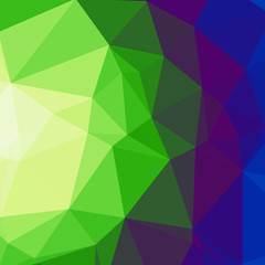 Fototapeta premium Classic Blue Abstract trianglify Generative Art background illustration
