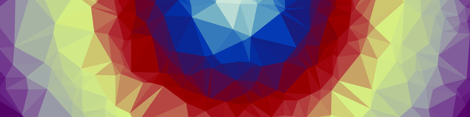Obraz premium Classic Blue Abstract trianglify Generative Art background illustration