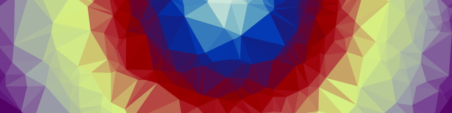 Classic Blue Abstract trianglify Generative Art background illustration