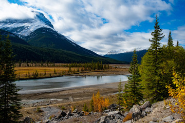 Athabasca river in Jasper