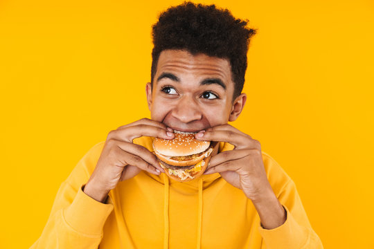 Close Up Of A Cheerful Young African Teenager Boy