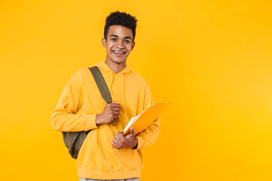 Portrait Of A Happy Young African Teenager Boy Standing