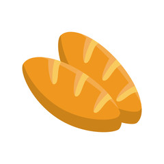 delicious bread food bakery icon