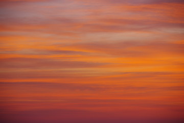 Colorful sunset in the sky