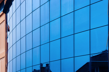 Fototapeta premium Detail of Modern office building in Celje old town Slovenia