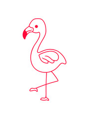 Fototapeta premium Pinker Flamingo Design reihe