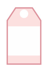 Isolated pink label icon vector design