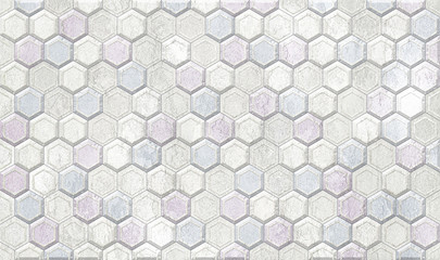 Digital tiles design. Colorful ceramic tiles 