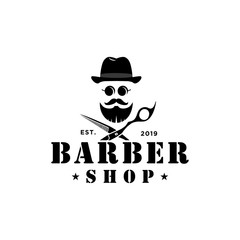 Barbershop Logo Design Vector Template