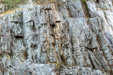 Rock face of a cliff