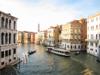 Obraz premium Beautiful view of the Grand Canal in Venice, Italy.