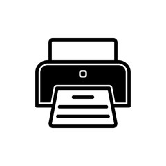 printer icon in trendy flat deign