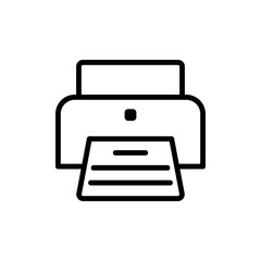 printer icon in trendy flat deign
