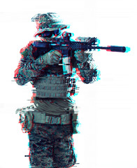 soldier aiming laseer sight optics glitch
