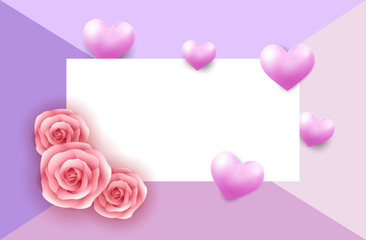 template Design Valentines Day celebration