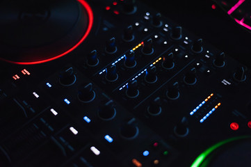 DJ Controller during techno life set