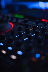 DJ Controller during techno life set