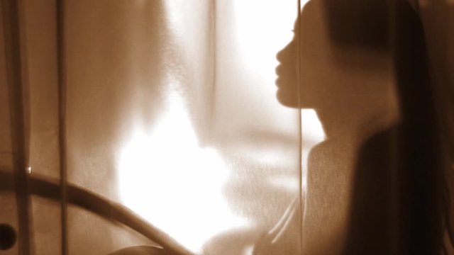 Portrait of young sensual woman